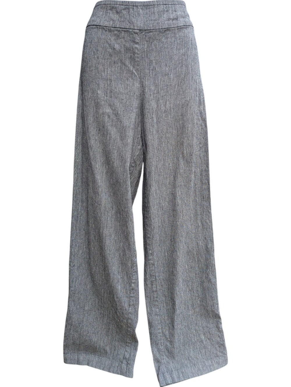 Nic & Zoe Linen-Blend Pants In Black And Gray